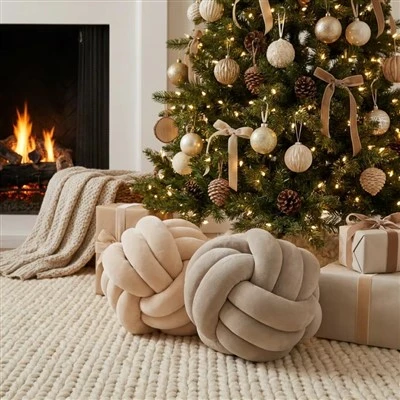 SNUG Handcrafts Knitted Decorative Latex Filled Cooling Knit Knot Pillows Sofa Throw Cushion SNUG Handcrafts Knitted Decorative Latex Filled Cooling Knit Knot Pillows Sofa Throw Cushion